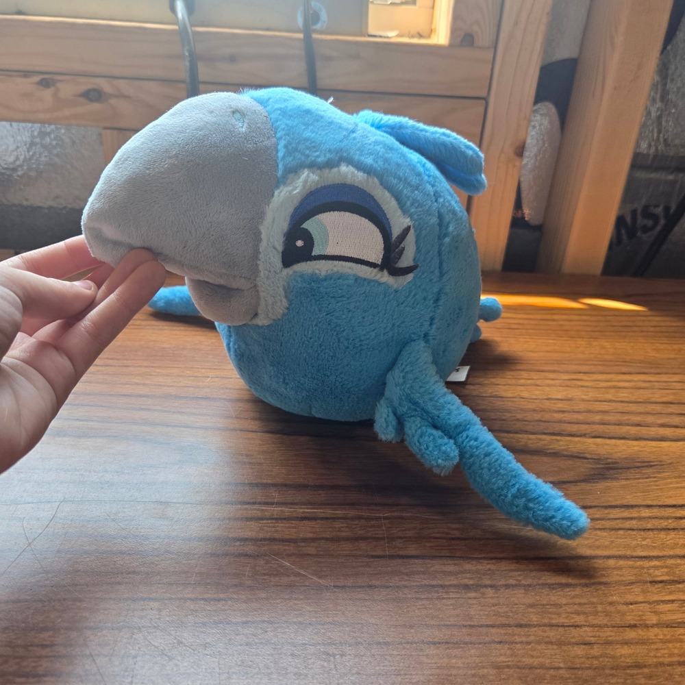 Angry Birds Rio Jewel Blue Macaw Plush Stuffed Animal Toy Rovio Movie 8 inch